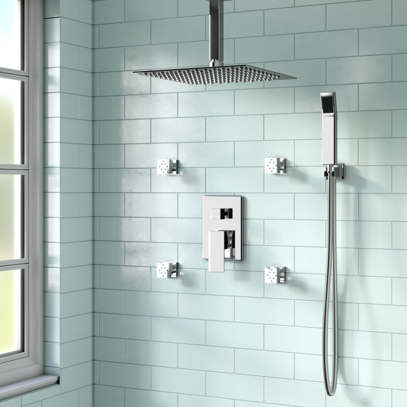 Rebrilliant Cahoon Complete Shower System with Rough-in Valve & Reviews